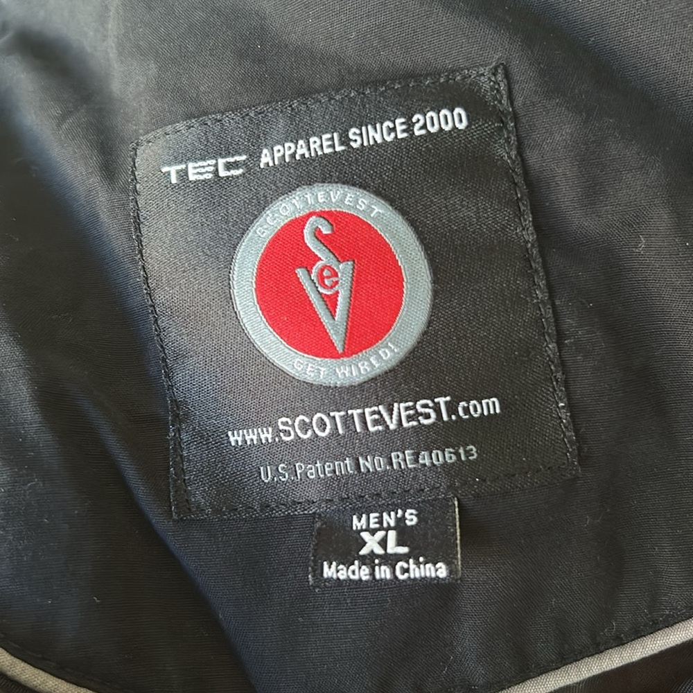 SCOTTEVEST Convertible Men's Black Jacket, Sz XL - Picture 6 of 6